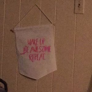 Wake up be awesome repeat necklace